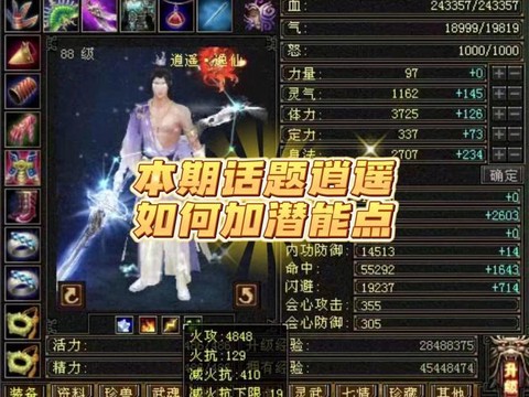 天龙八部3逍遥怎么加点